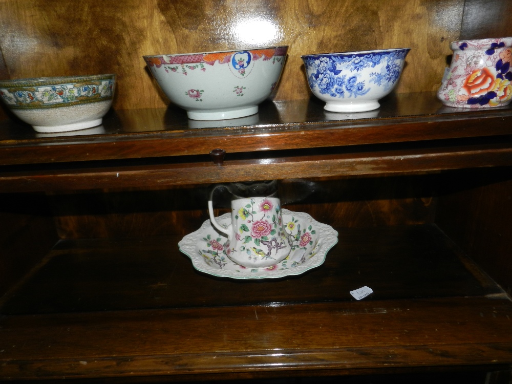A quantity of antique and later ceramic and porcelain items to include various dishes, a wade