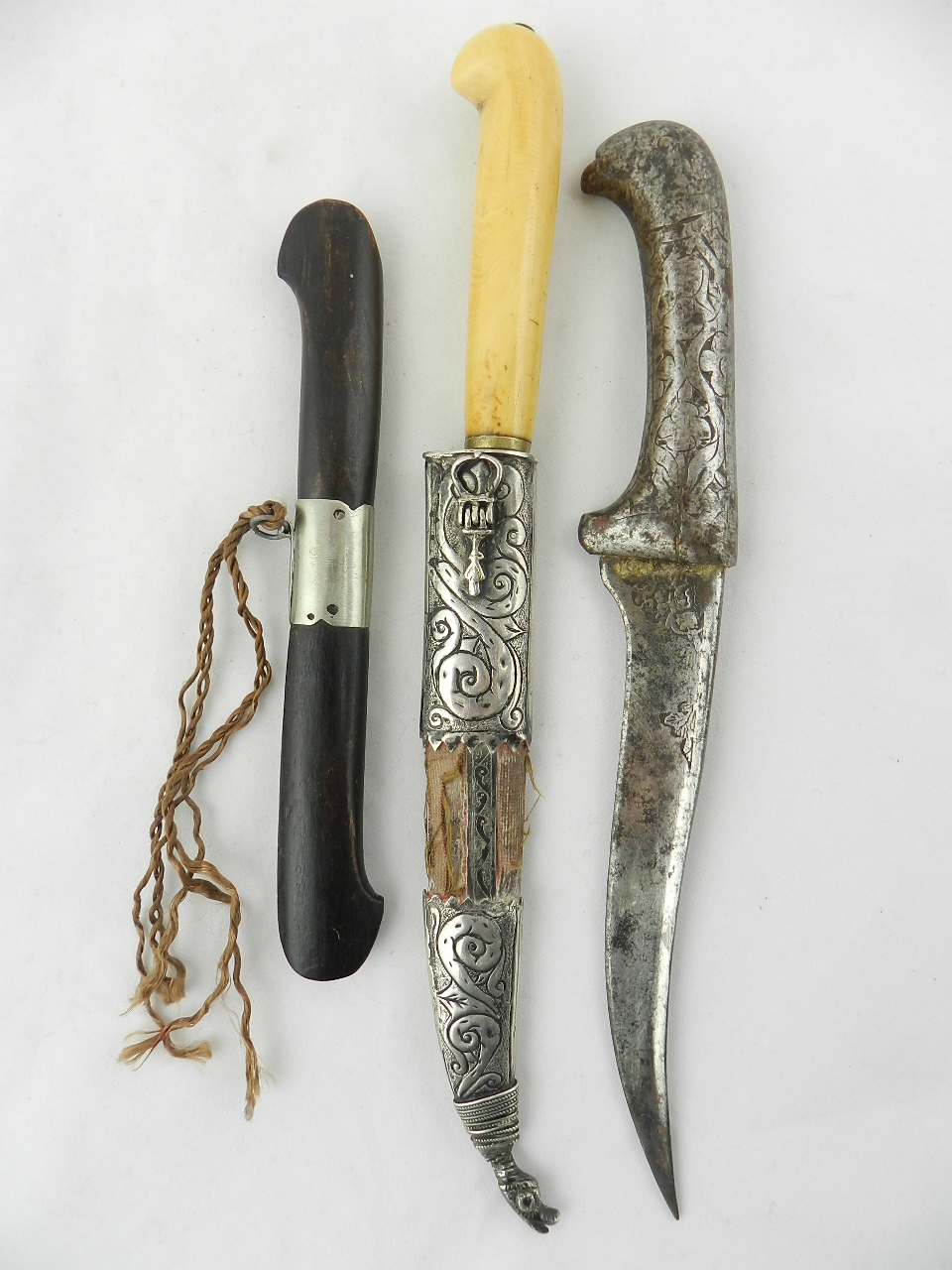 A collection of 19th century oriental daggers.