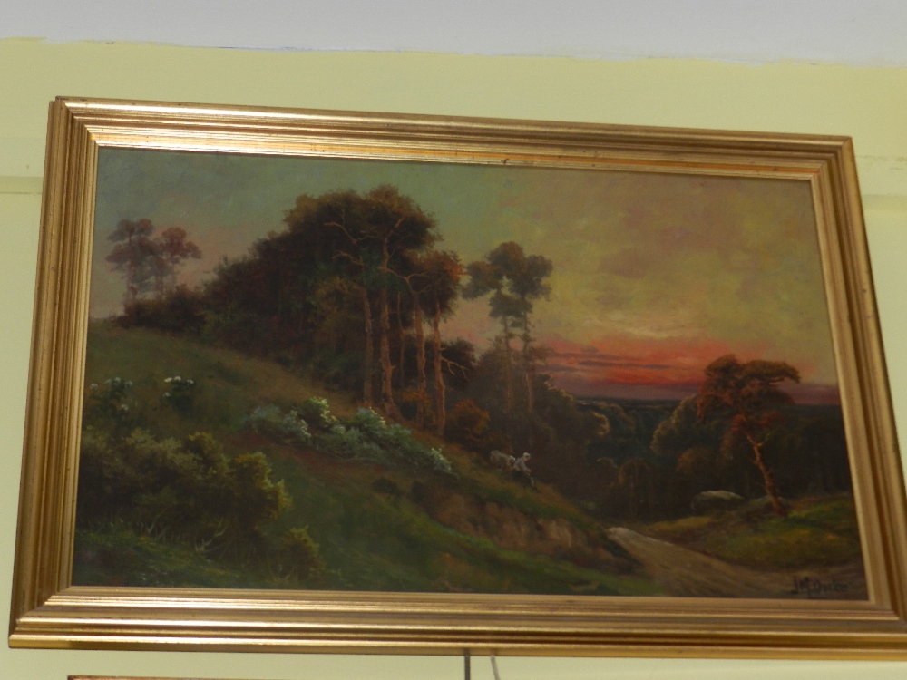 A pair of oil paintings on board views of Leith Hill, Surey by Jaek M. Ducker MAA.