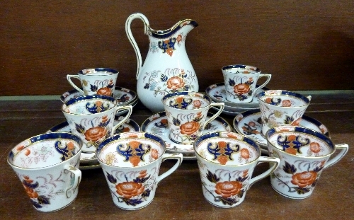 Twelve Crown Staffordshire cups and saucers, etc.