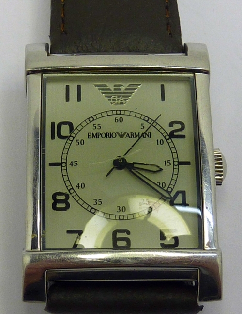 A gentleman`s Emporio Armani wristwatch