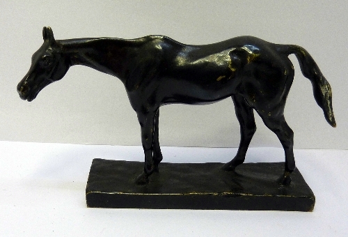 A bronze horse, after G. D`illiers, height 9cms