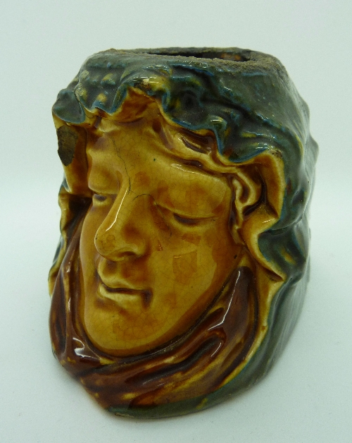 A 19th Century twin faced vesta, height 9cms