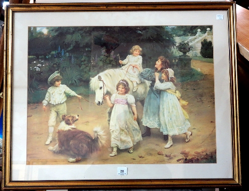 An Arthur J.Elsley print, framed