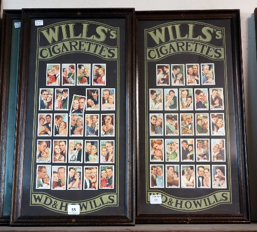 Two sets of Wills Cigarette cards, framed