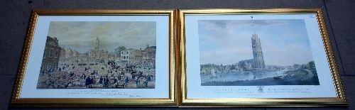 Two Boston, Lincolnshire related prints, framed