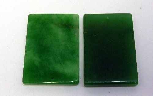 Two modern Chinese jade pendants