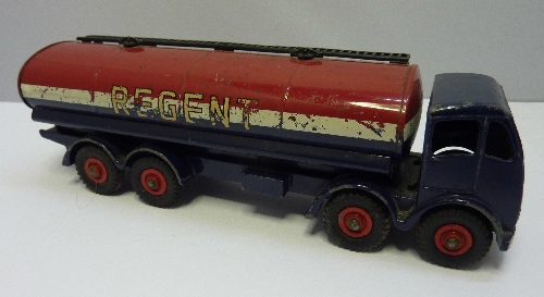 A Dinky Supertoys Regent Foden oil tanker, playworn