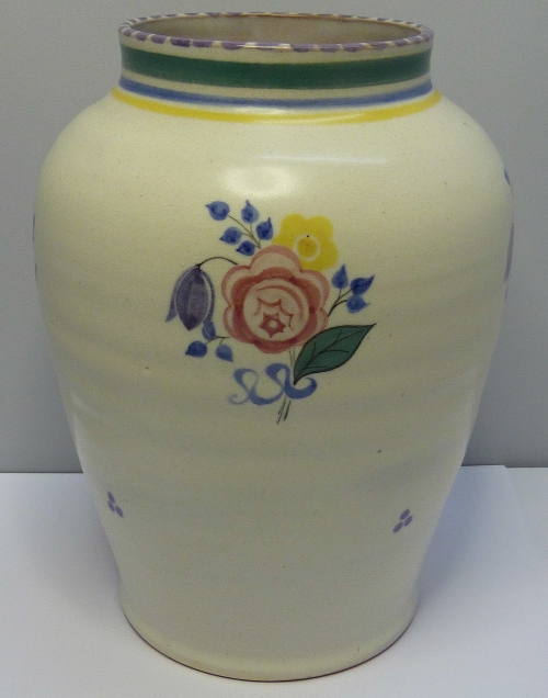 A Carter Stabler Adams Poole vase decorated by Ruth Pavely, height 23cms