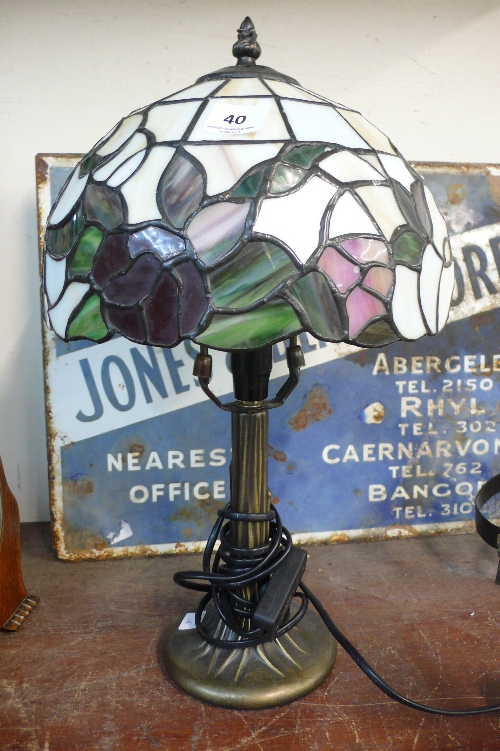 A Tiffany style lamp