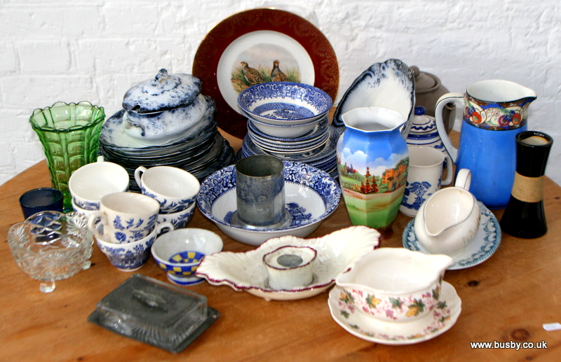 A small collection of assorted ceramics.