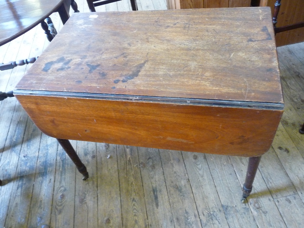 A Mahogany Pembroke table (as found).