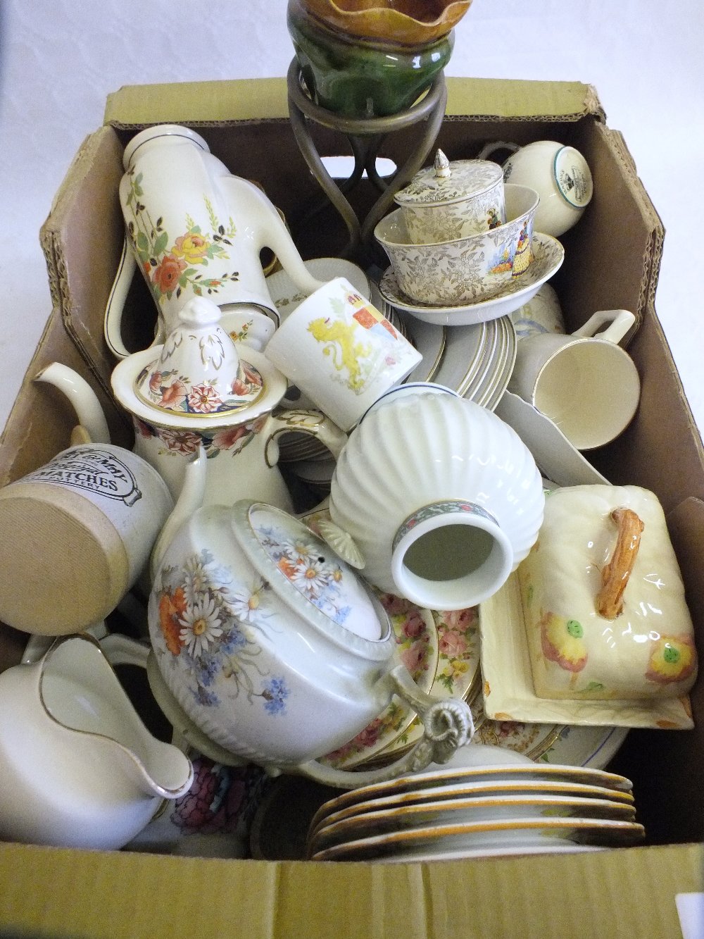 Various coffee pots and other china