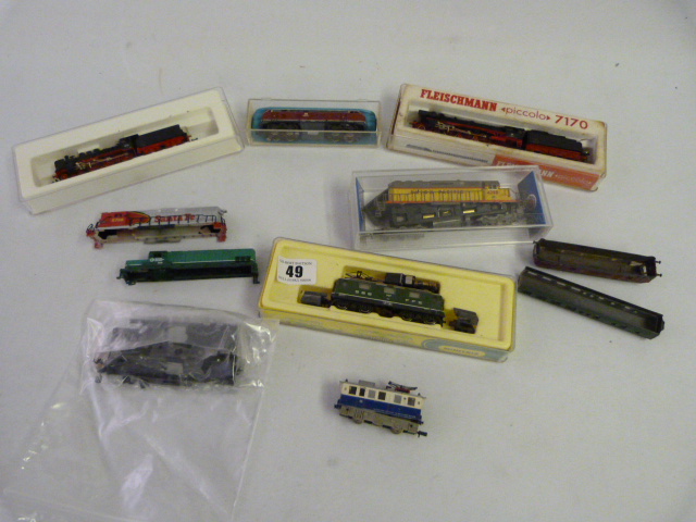 Tin Containing N Gauge Continental Loco`s