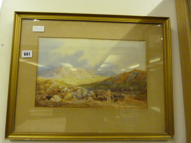 Gilt Framed Water Colour Depicting A Country Scene