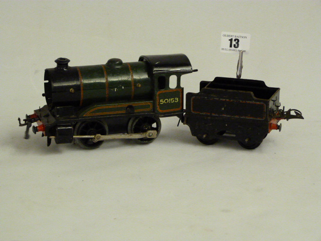 Hornby 0 Gauge Clock Work Locomotive & Tender