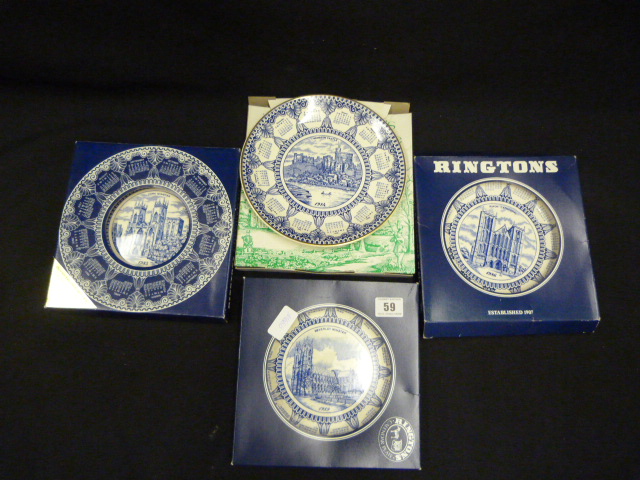 4 Collectable Wall Plates