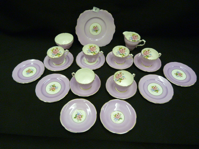 Adderley Floral Tea Service