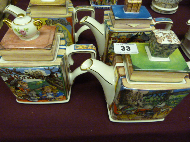 4 Classic Storage Sadler Teapots