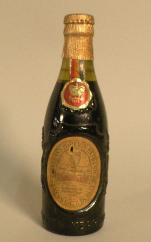 A commemorative bottle of Guinness, made for the Coronation of Queen Elizabeth II in 1953.