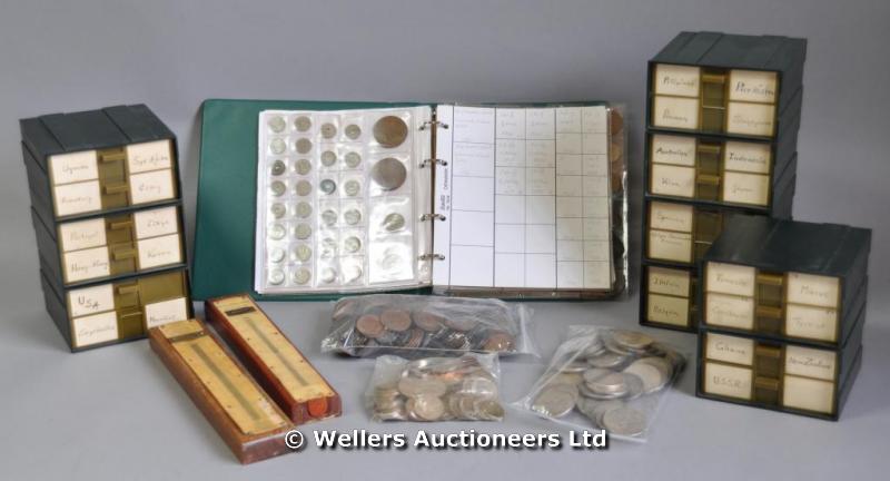 "A collection of pseudo Chinese Crown-size `silver coins` (60); together with a collection of