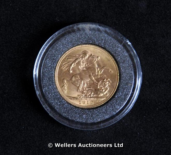 "George V, gold sovereign, 1912, extremely fine "