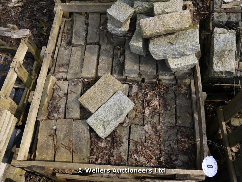 *TWO PALLETS OF RANDOM SIZE YORKSTONE WALLING