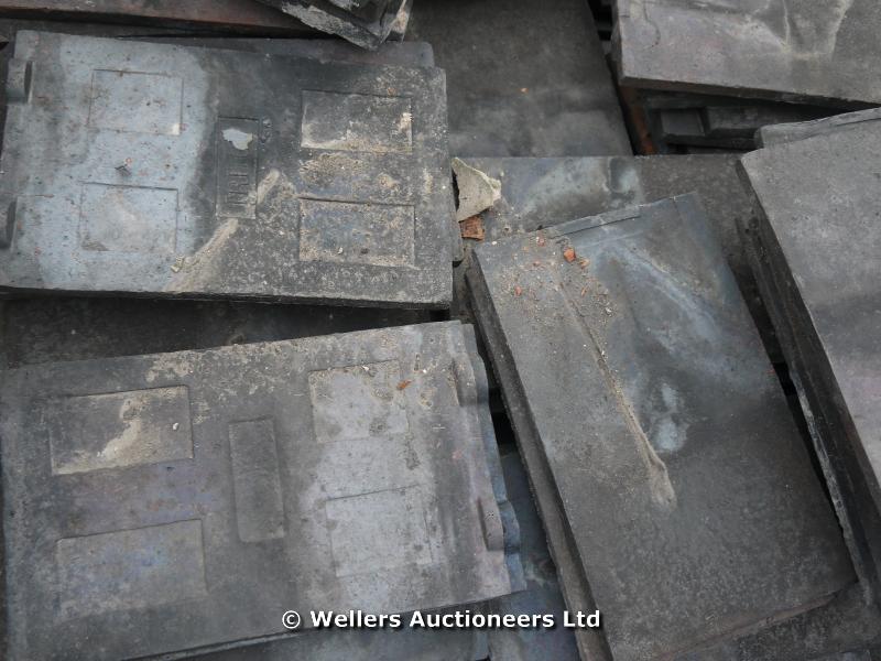 *PALLET OF APPROX 200 STAFFORDSHIRE BLUE MACHINE MADE ROOF TILES