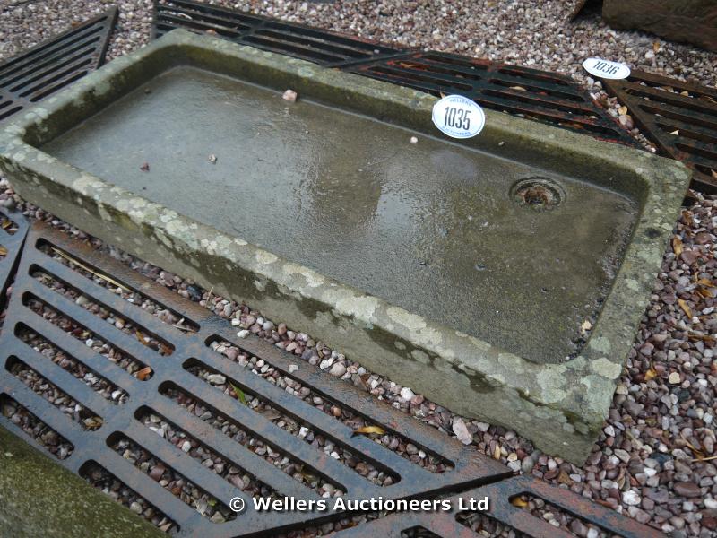 *LARGE STONE SINK - 48" X 22"