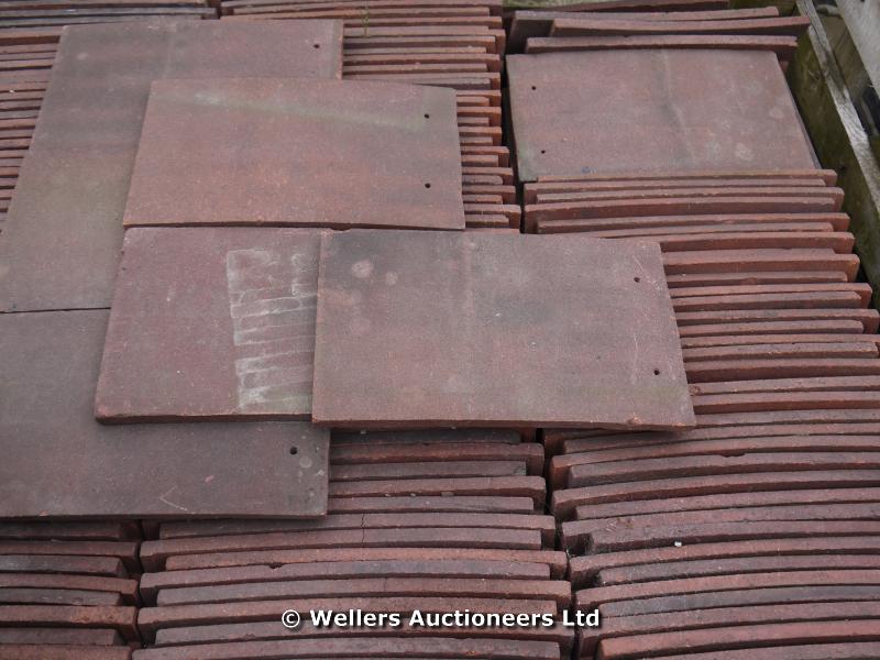 *CRATE OF APPROX 300 CLAY ROOFING TILES