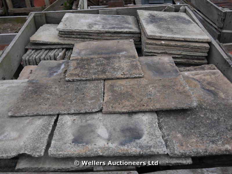 *PALLET OF APPROX 550 CONCRETE ROOF TILES - EACH 18" X 12"