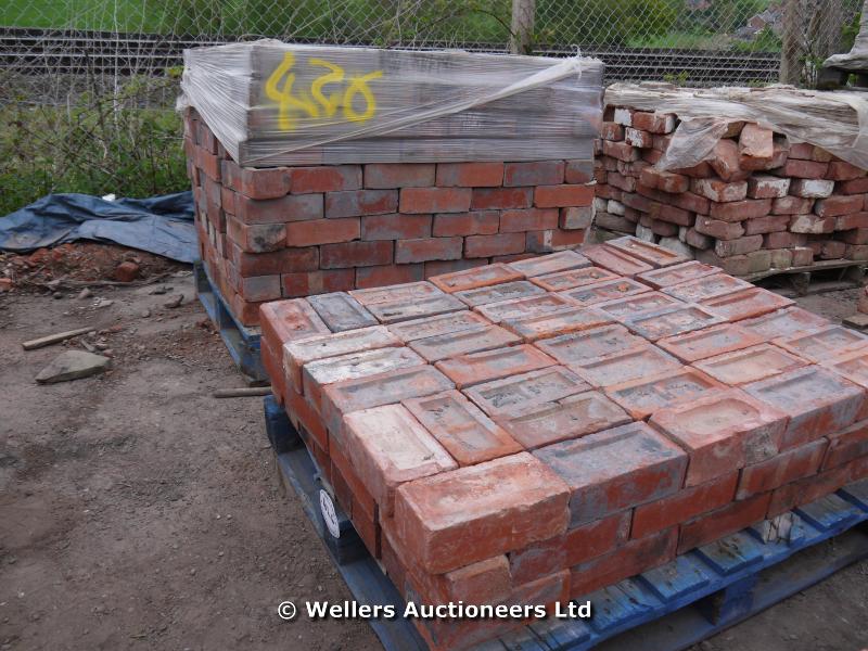 *PALLET OF APPROX 520 RED STOCK BRICKS