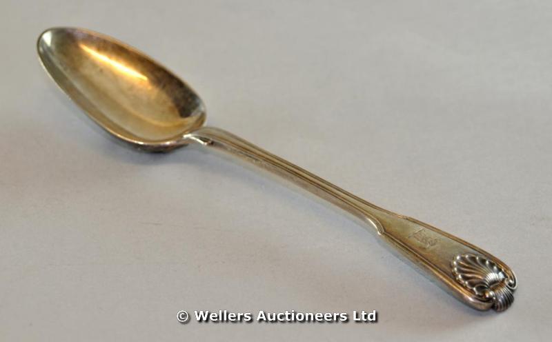 "A silver King`s pattern table spoon, London 1822, 100grs approx. "