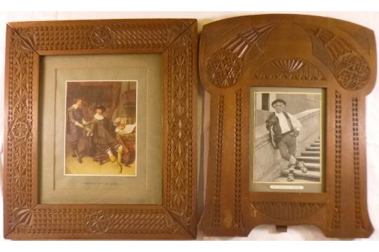 2 Deco framed prints - An Artists Model & A Merchant & his Clerk