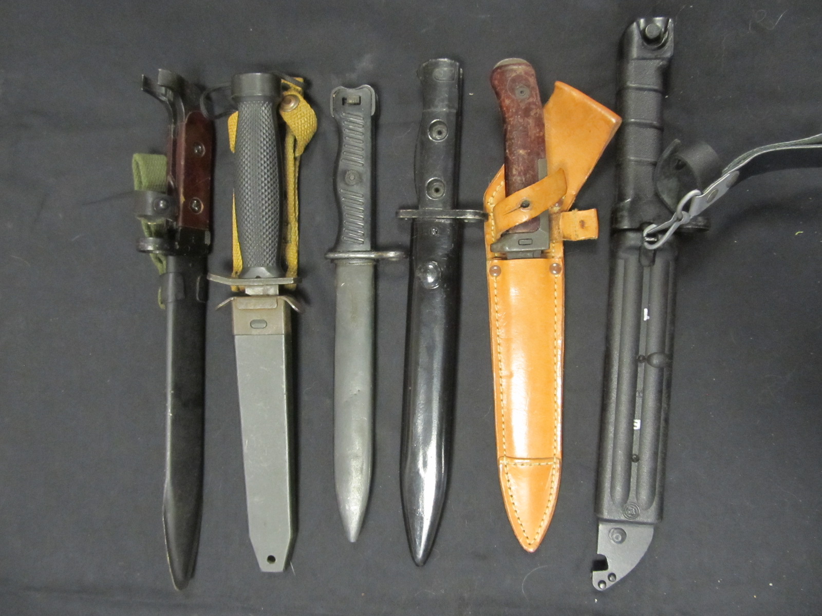 Bayonets, 6 of, all post WW2.