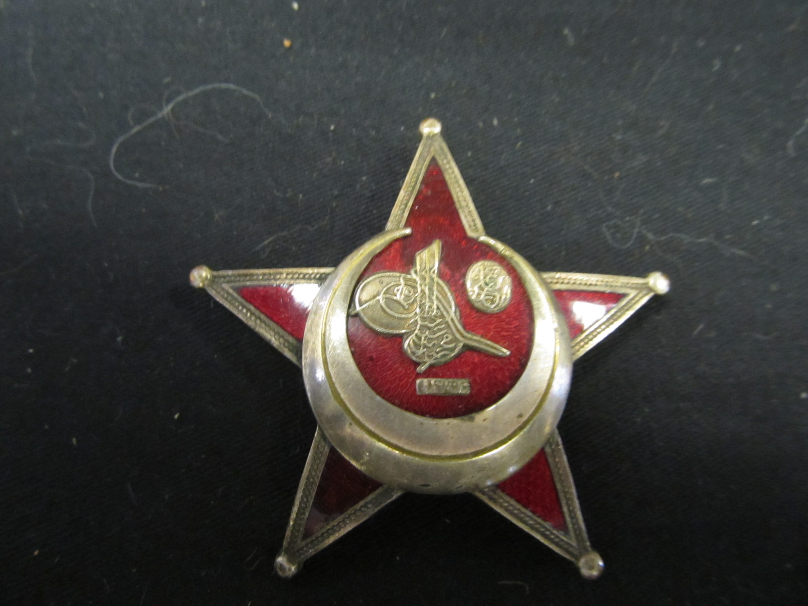 WW1 Turkish Gallipoli Star, nice example with makers details BB&Co on the back.