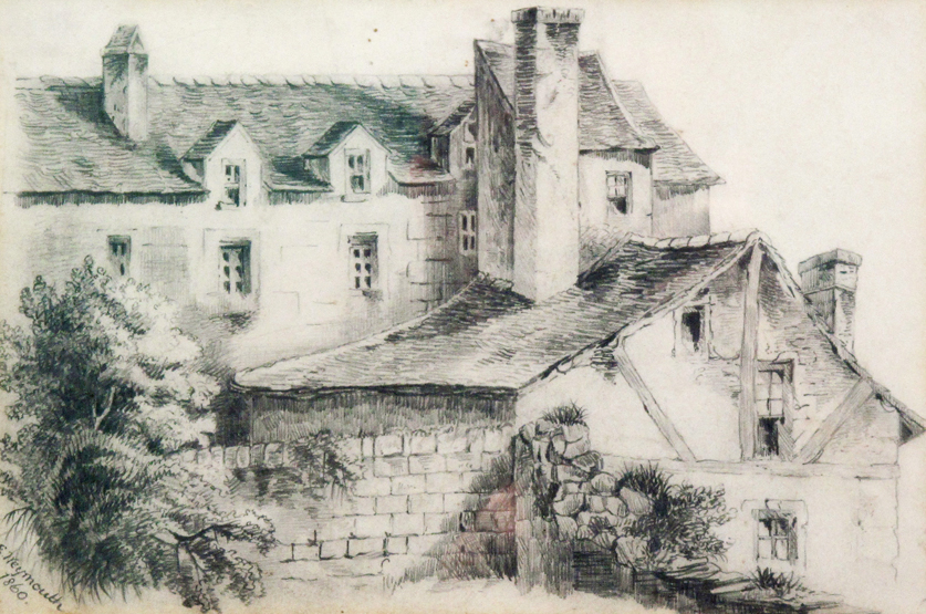 E. WEYMOUTH (BRITISH, 19TH CENTURY), "Neath Abbey", and two other architectural studies, signed