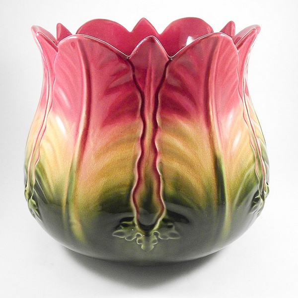 Ault Pottery Jardinière, design by Dr Christopher Dresser, an excellent quality majolica