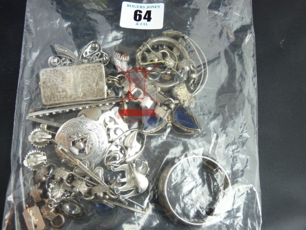 Miscellaneous - A large parcel of mixed silver, white metal and Celtic items including a stamp