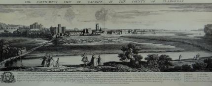 After SAMUEL AND NATHANIEL BUCK four reproduction prints; entitled `The North West View of