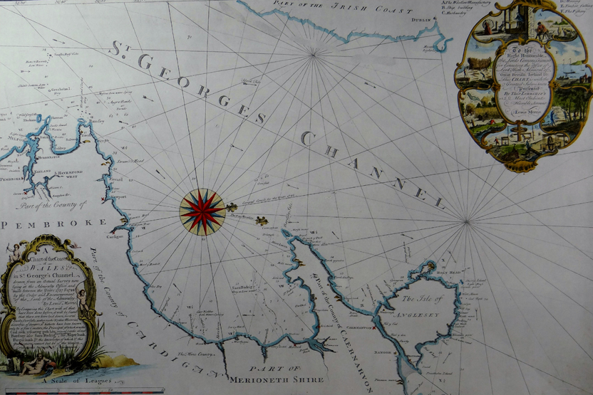 A chart of the coast of Wales and St George`s Channel (drawn from an actual survey now lying at