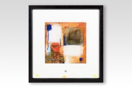 Coloured limited edition print 6/295; abstract interior scene, 12 x 12 ins (30 x 30 cms)