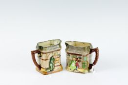 A pair of Royal Doulton `Dickens` jugs - `Old Curiosity Shop` and `Oliver Twist`