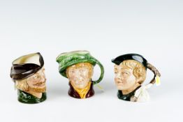 Three large Royal Doulton character jugs - `Robin Hood`; `Arriet`; and `Dick Whittington` D6375