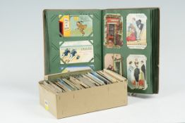 An album of postcards; and a large number of pre-1950 assorted foreign postcards