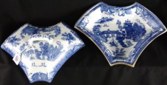 Swansea Cambrian Pottery  (1764-1870); an early 19th Century blue and white transfer decorated