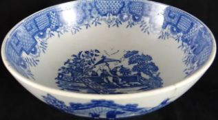 Swansea Cambrian Pottery  (1764-1870); an early 19th Century blue and white transfer printed