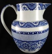 Swansea Cambrian Pottery  (1764-1870); an early 19th Century blue and white transfer printed jug
