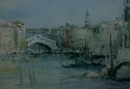 WILLIAM SELWYN limited edition coloured print; Venice, signed in pencil, 5.5 x 8 ins (14 x 20 cms)