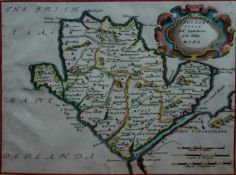 ANONYMOUS coloured map of Anglesey (Anglesey Isola ........), 9 x 12 ins (23 x 30 cms)